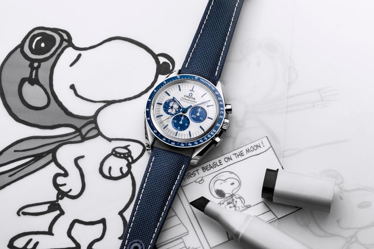 Omega Speedmaster Silver Snoopy Award 50th Anniversary