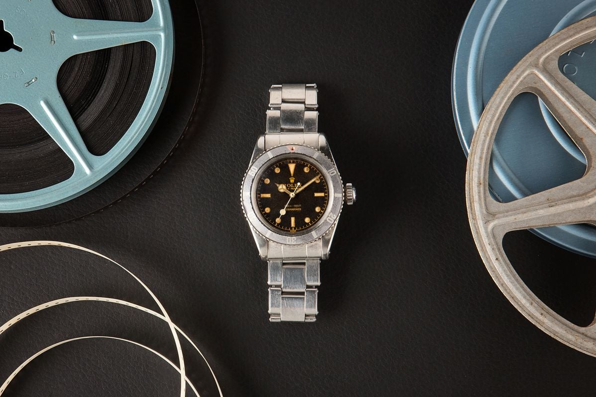 Luxury Watch Auction Iconic Watches Hollywood - Rolex Submariner 6538 Sean Connery James Bond