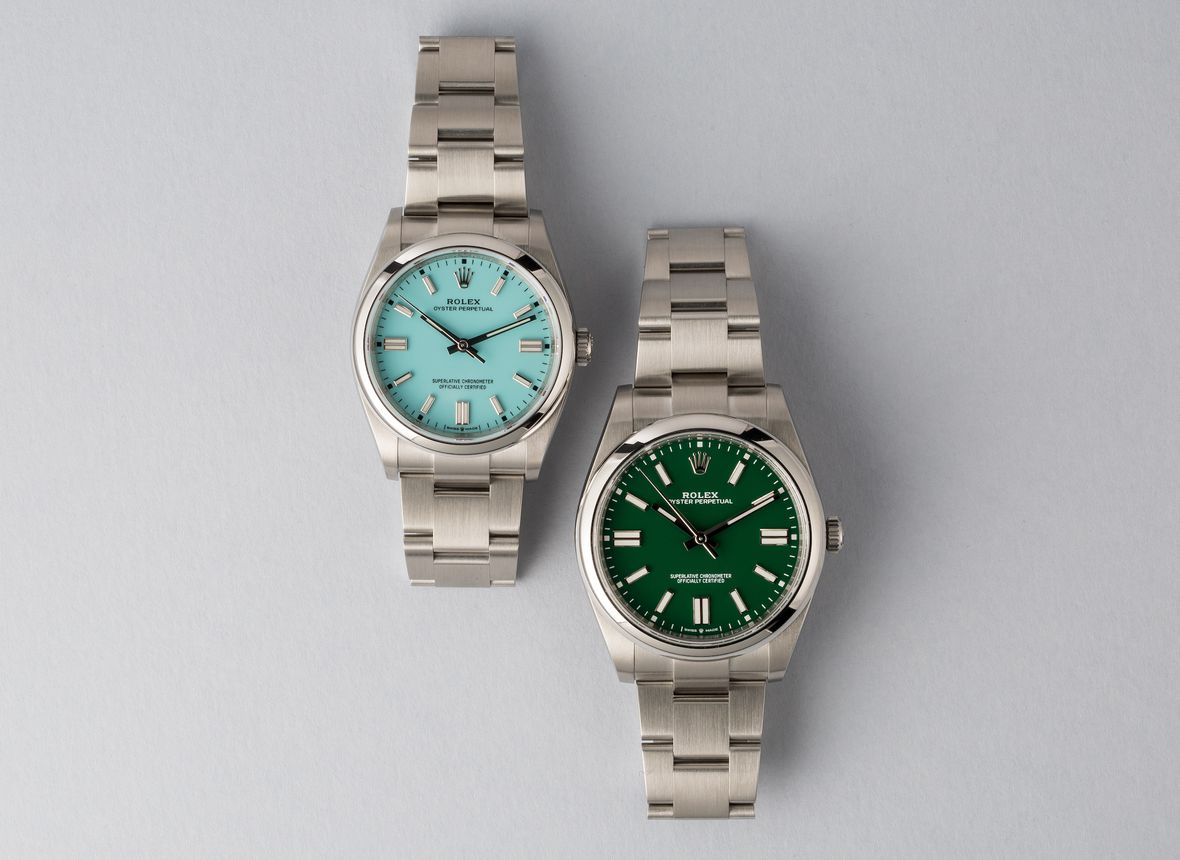 Rolex Oyster Perpetual 2020 Turquoise Blue Green Watches 