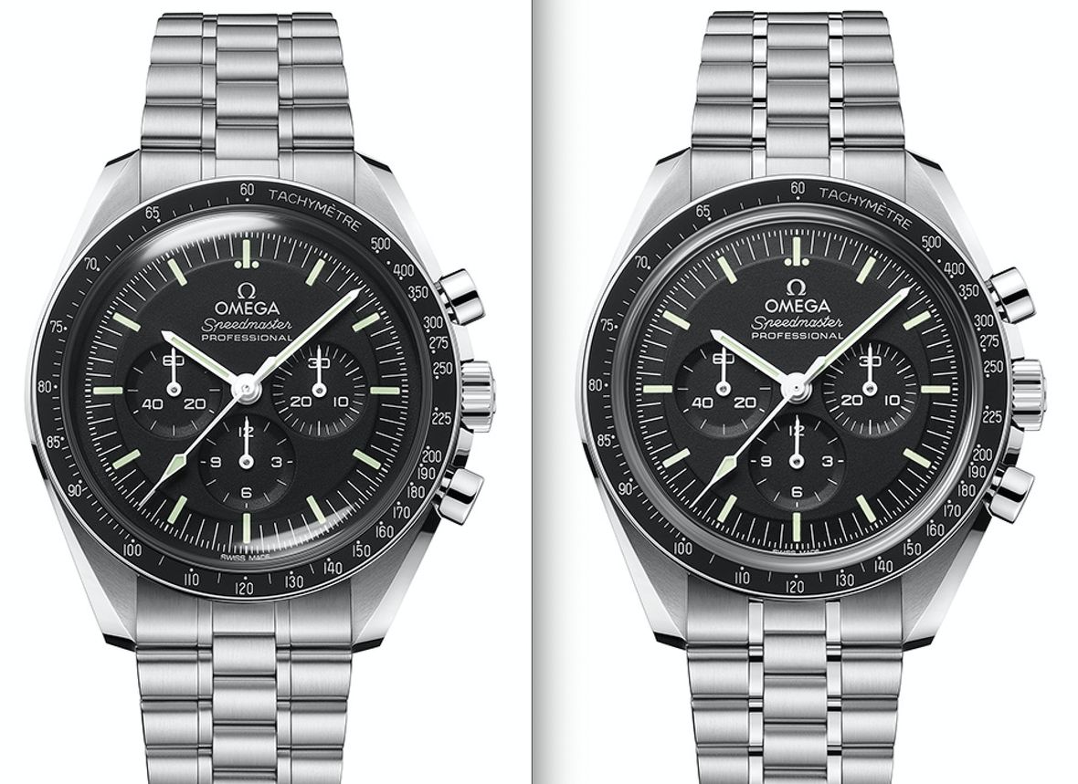 Omega Speedmaster Moonwatch Co-Axial Caliber 3861 Hesalite vs Sapphire