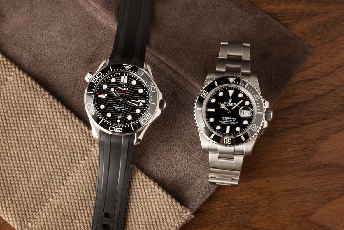 Face-to-Face - Rolex Submariner 116610LN vs. Omega Seamaster Diver 300m