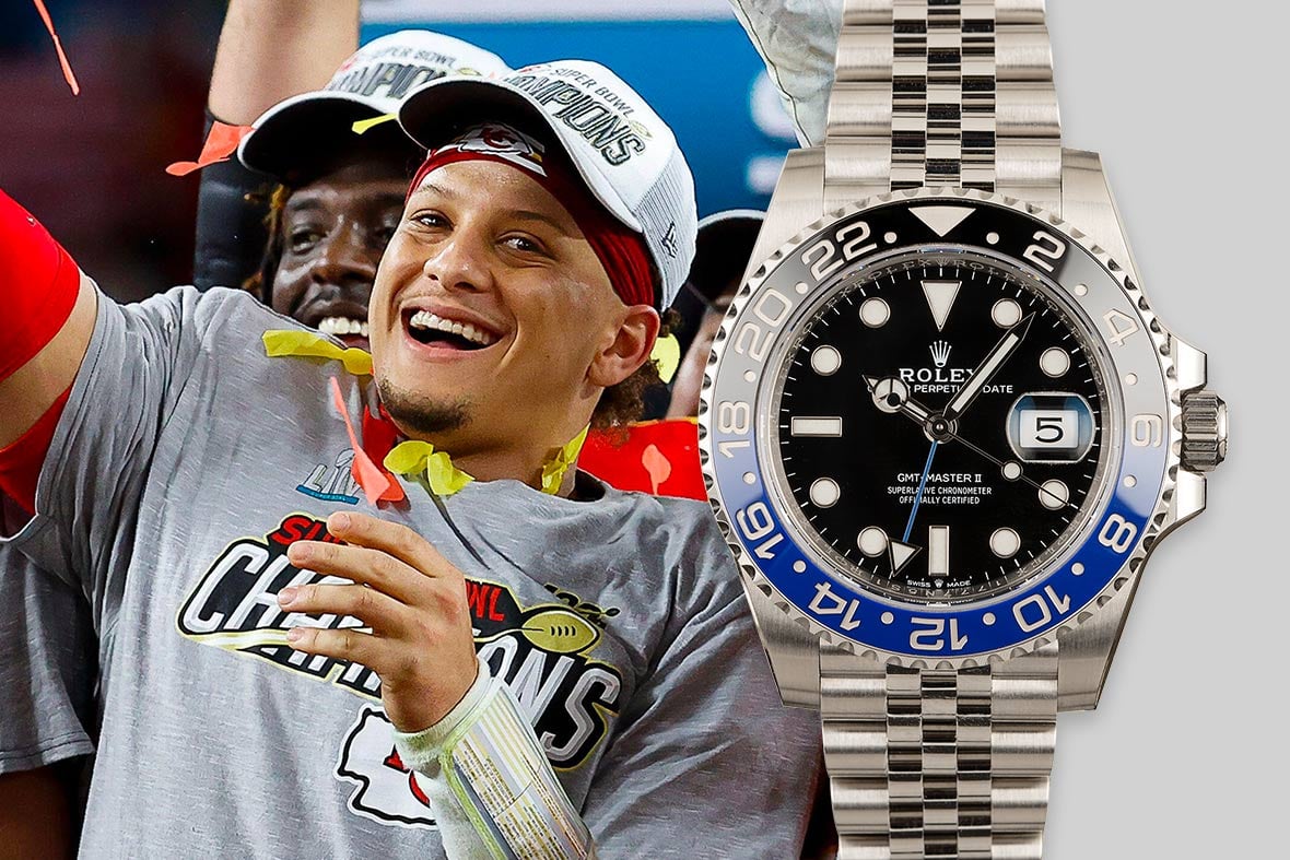 Top NFL Luxury Watches Super Bowl Rolex GMT-Master II 126710BLNR Batman Jubilee Bracelet