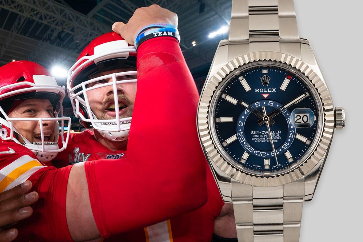 Rolex Sky-Dweller ref. 326934 - Blue Dial Top NFL Luxury Watches Super Bowl Stainless Steel Rolex Sky-Dweller 326934 Blue Dial