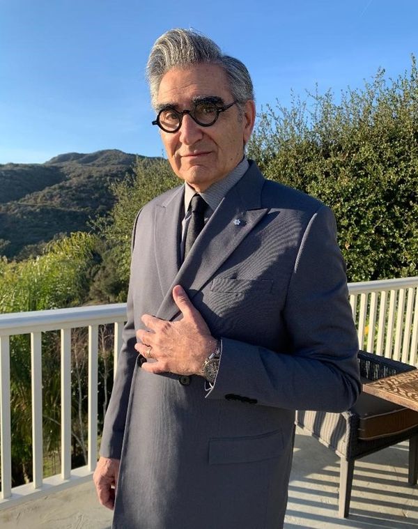 Golden Globes Eugene Levy Omega Speedmaster Grey Side of the Moon Meteorite Dial