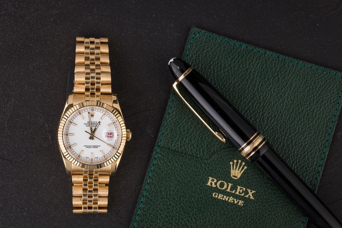 Rolex 116238 Datejust Gold 36mm Jubilee Bracelet 