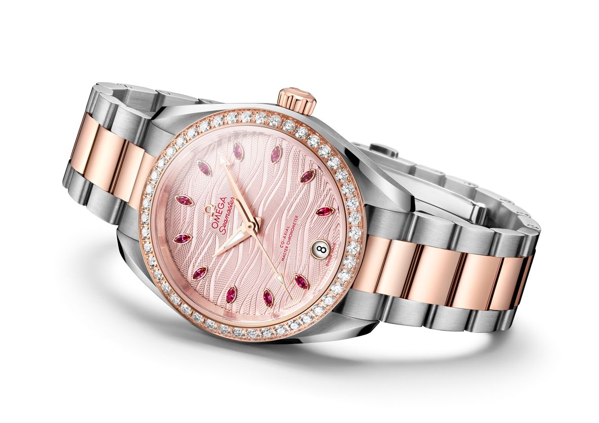 Omega Seamaster Aqua Terra 150M Diamond Ruby Sedna Gold