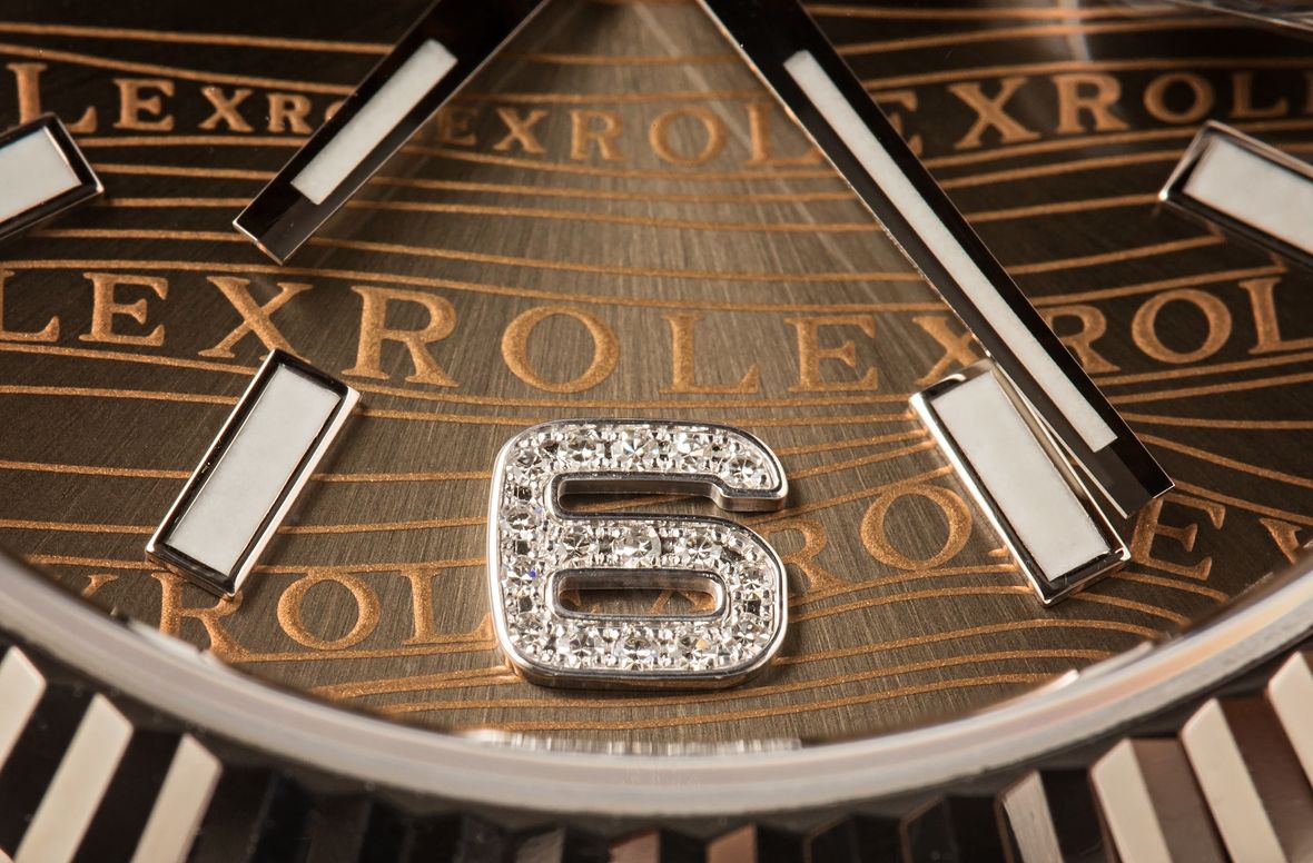 Diamond Rolex Hour Marker