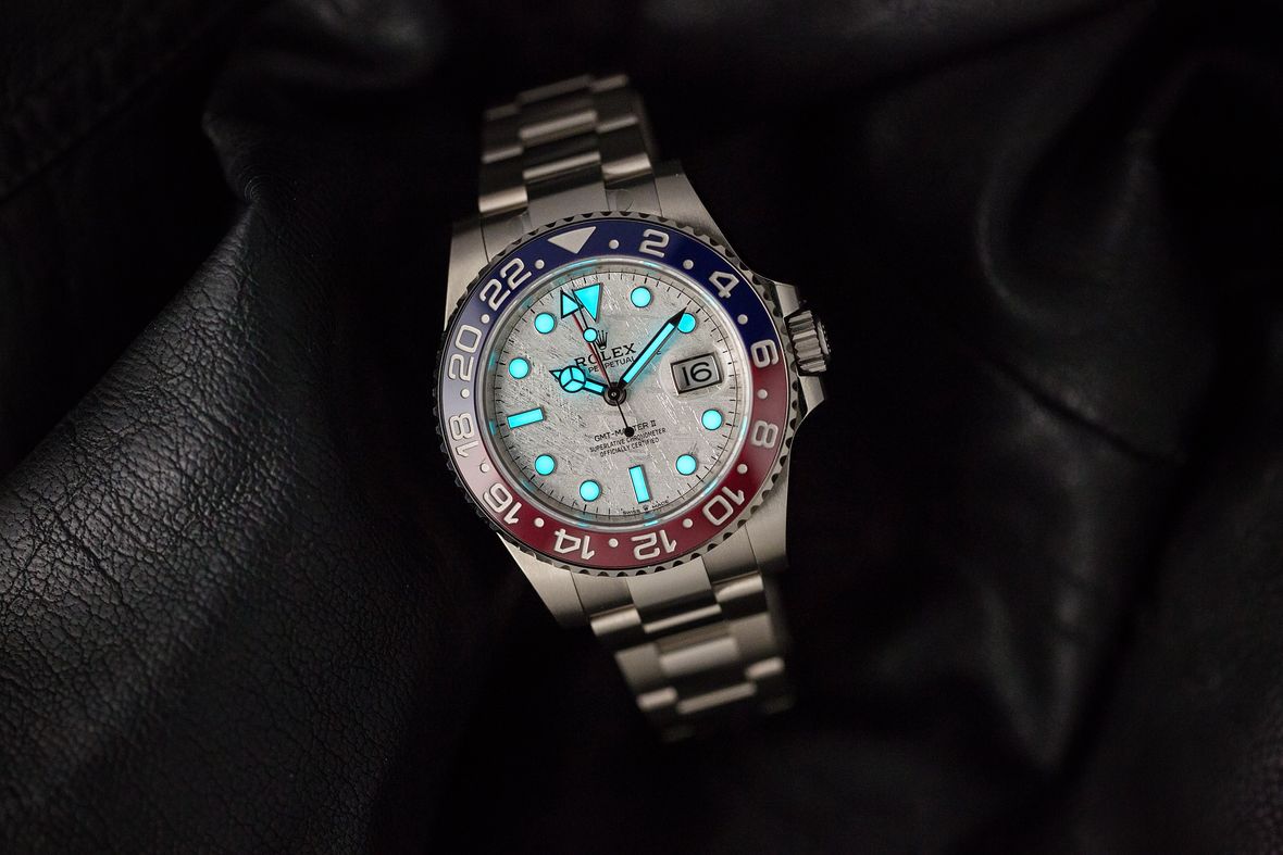 Rolex GMT-Master II ref. 126719BLRO - "Meteorite" Rolex GMT-Master II 126719BLRO White Gold Pepsi Meteorite Dial