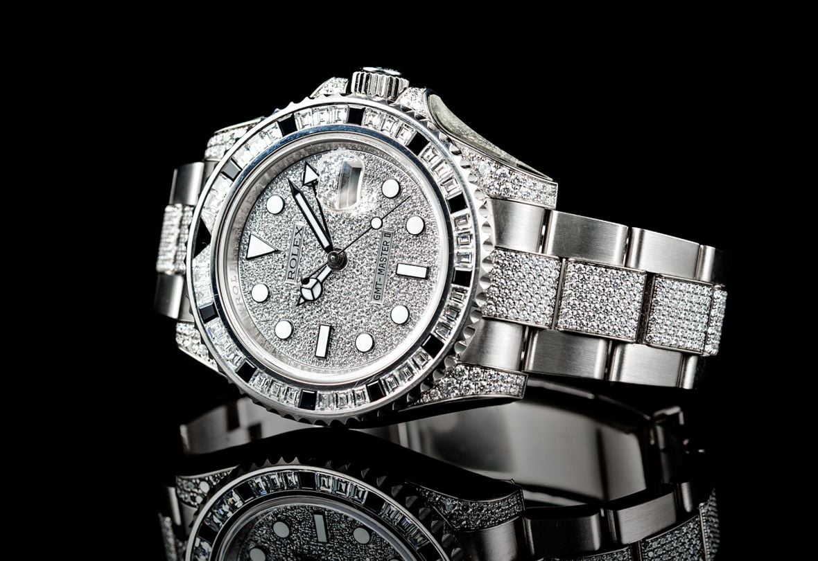 Iced Out Rolex Diamond GMT-Master II 