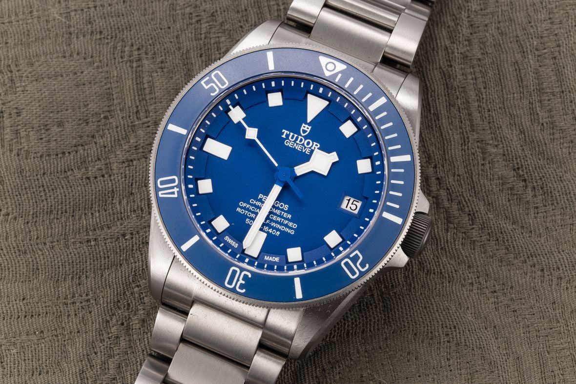 Tudor Pelagos - Blue Dial Tudor Pelagos Guide Titanium Blue Dial