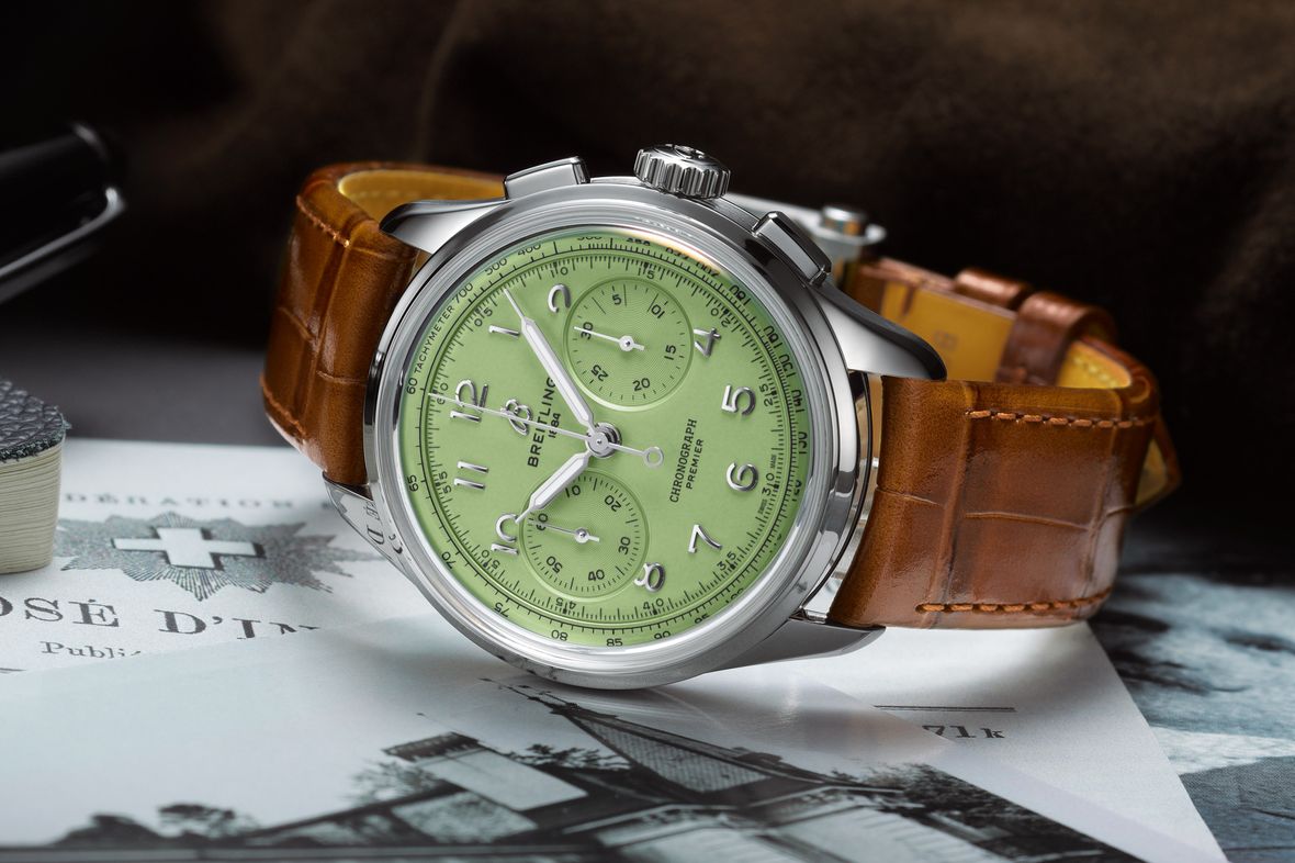 Breitling Premier Heritage B09 Chronograph Breitling Premier Heritage B09 Chronograph Green Dial