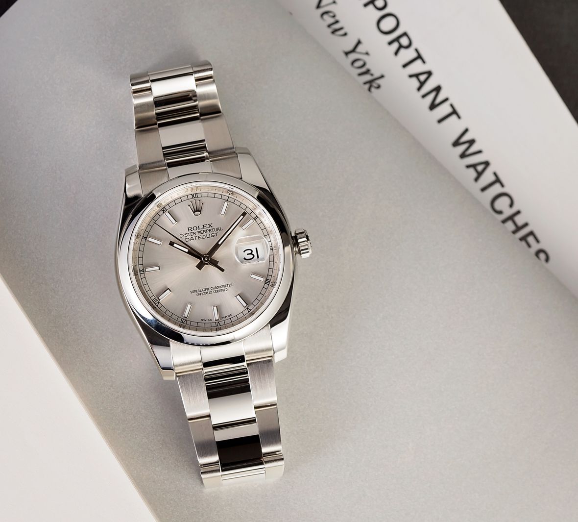 Rolex Datejust 36 ref. 116200 - Silver Dial Rolex 116200 Datejust 36 Silver Dial Oyster Bracelet