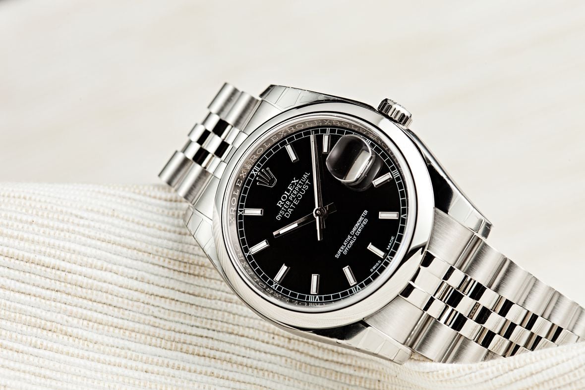 Rolex Datejust 36 ref. 116200 - Black Dial Rolex 116200 Datejust Black Dial Stainless Steel 36mm