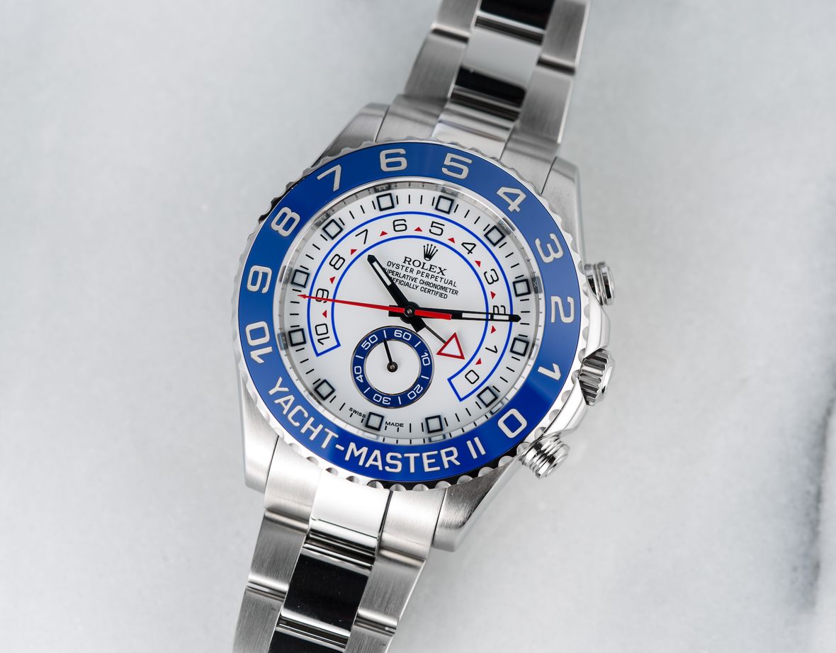 Rolex Yacht-Master II Stainless Steel 116680 Blue Cerachrom Bezel