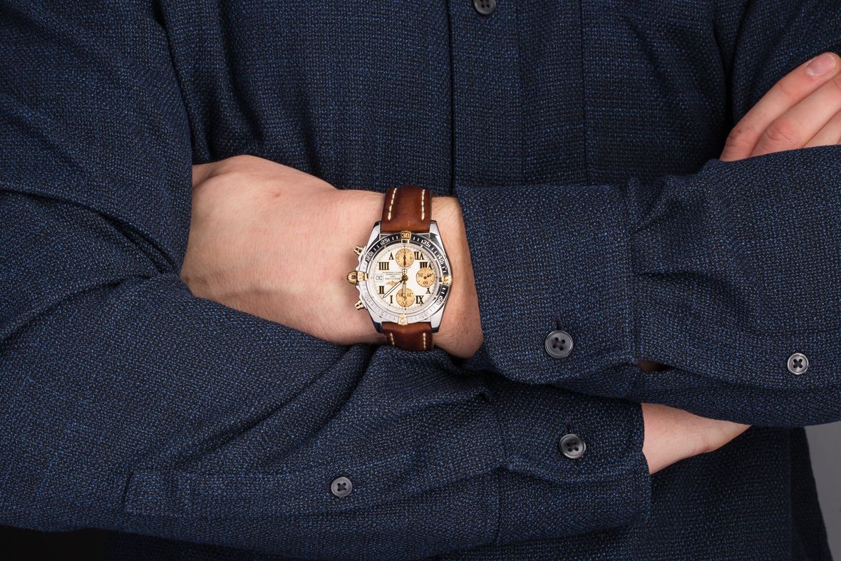 Breitling Chronomat Breitling Chronomat Watch Two-Tone Steel and Gold