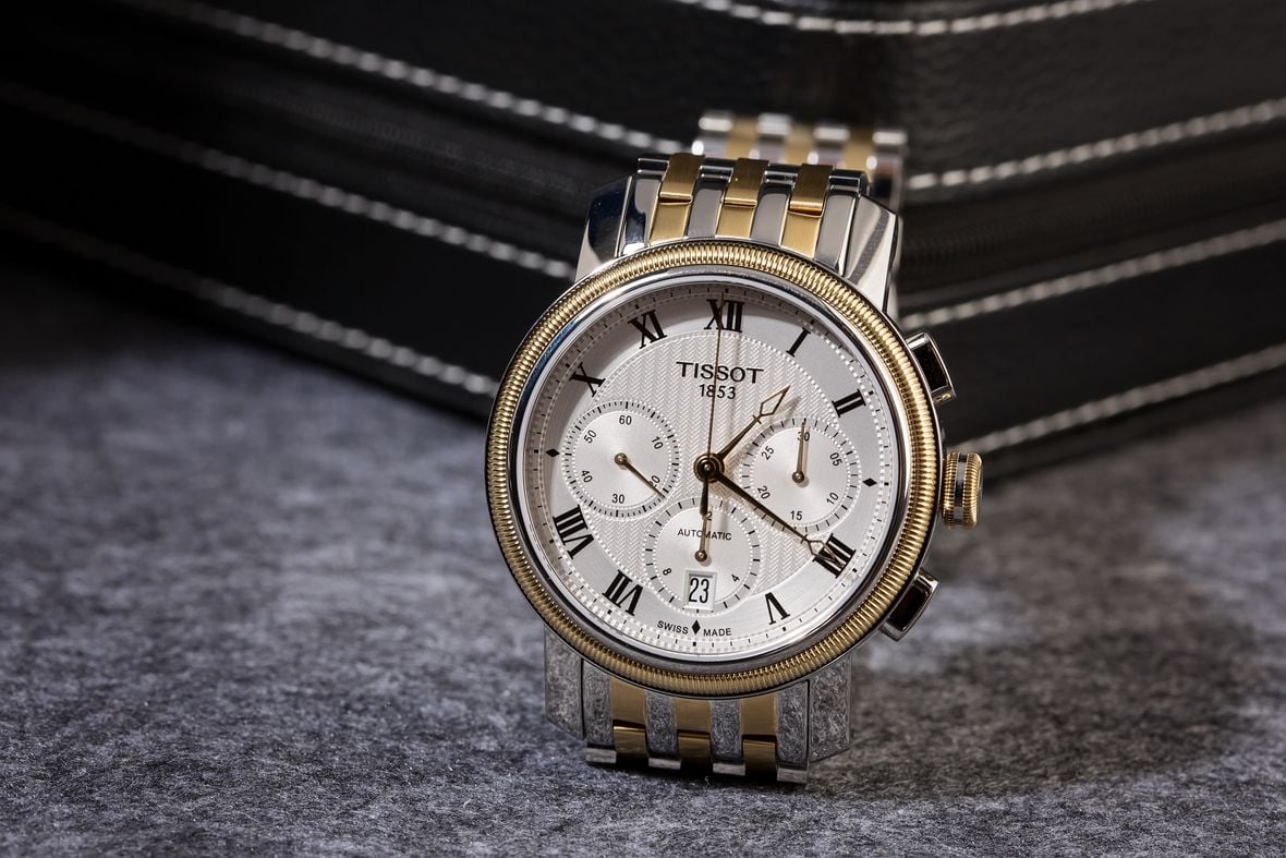 Tissot Bridgeport Chronograph Steel and Gold