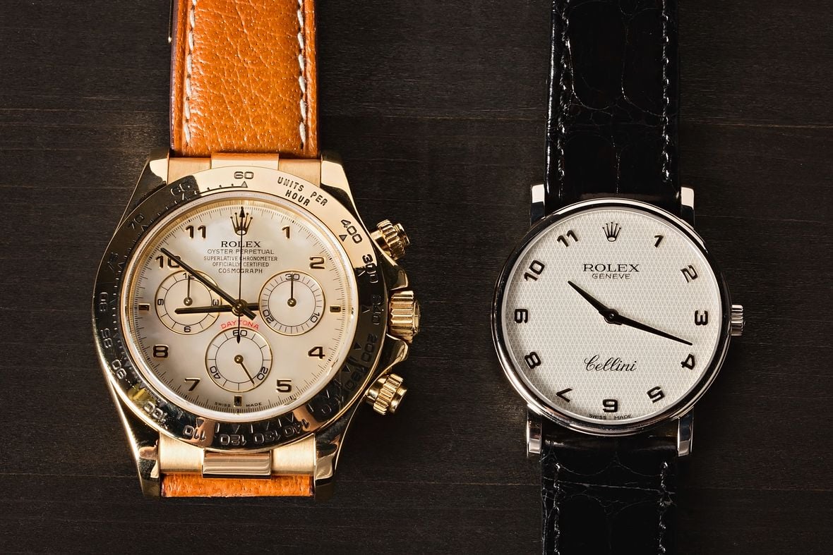 Rolex Daytona so với Rolex Cellini Đồng hồ vàng Rolex Daytona vs Rolex Cellini