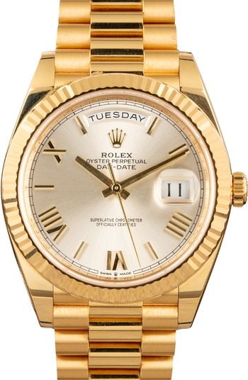 Jordan Clarkson Rolex Day-Date 40 Yellow Gold Roman Dial