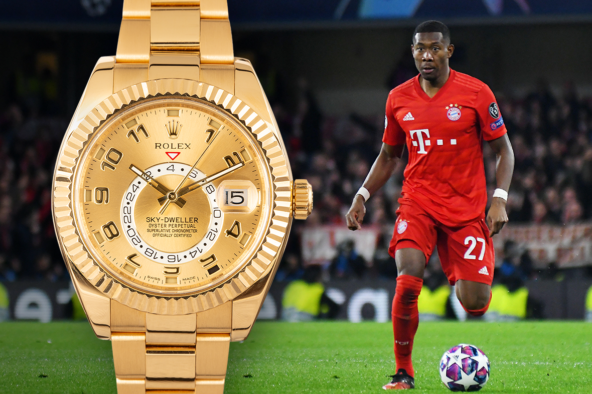 David Alaba Rolex Sky-Dweller Gold 326938