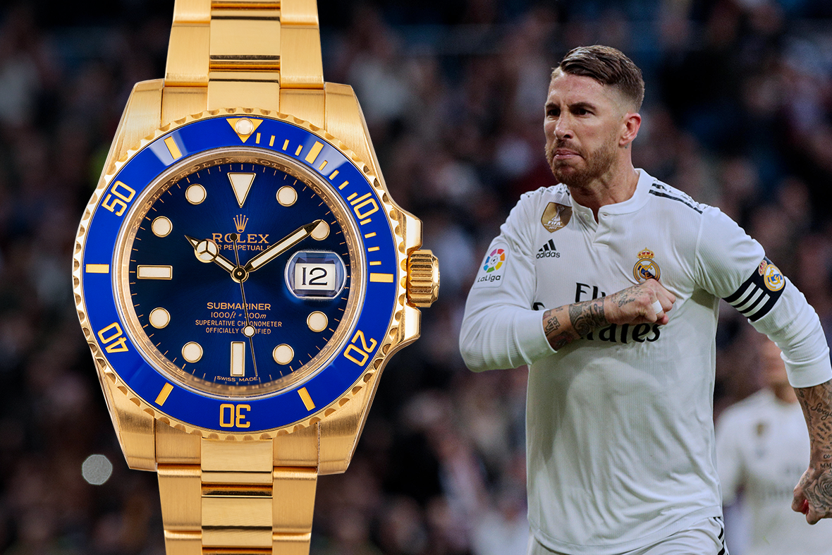 Sergio Ramos Rolex Submariner Blue 116618LB 