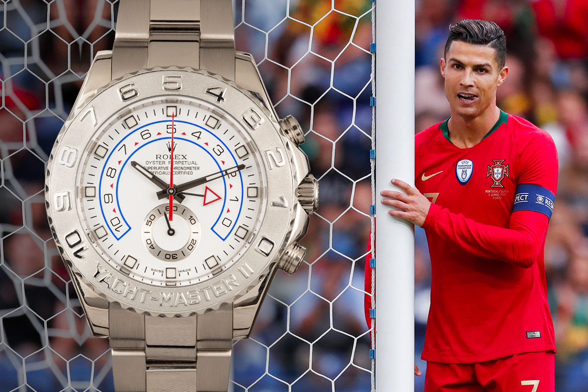 Cristiano Ronaldo Rolex Yacht-Master II Platinum 116689