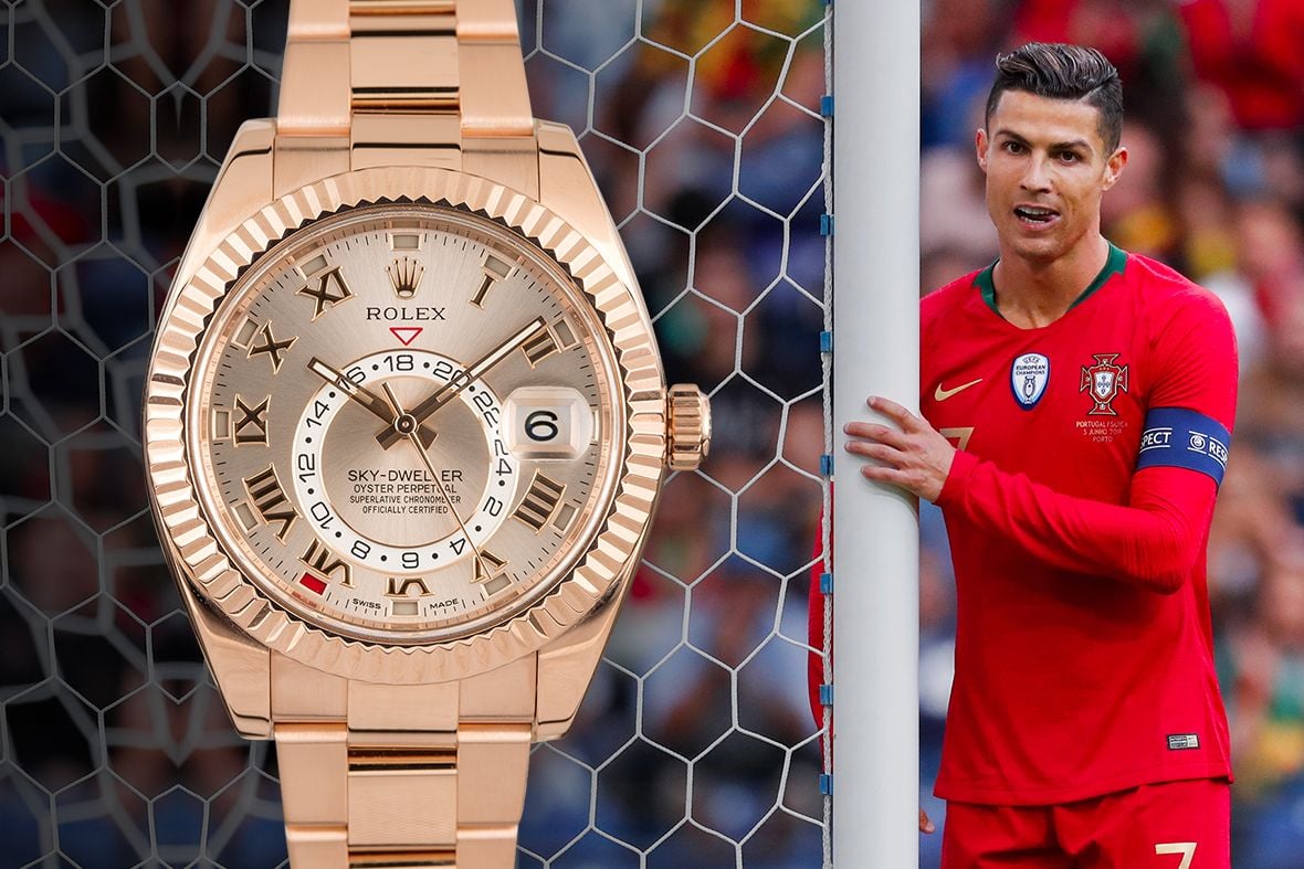 Cristiano Ronaldo Rolex Sky-Dweller Everose Gold