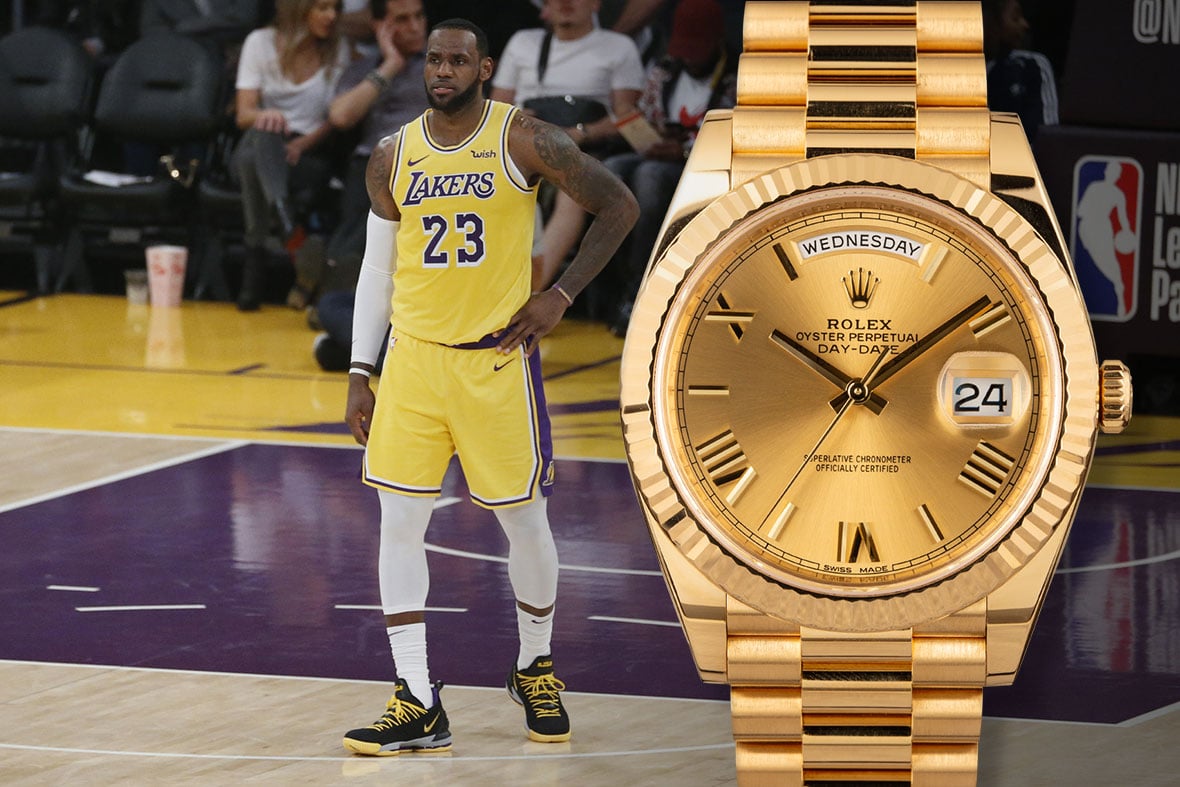 LeBron James Rolex Day-Date 40 Yellow Gold