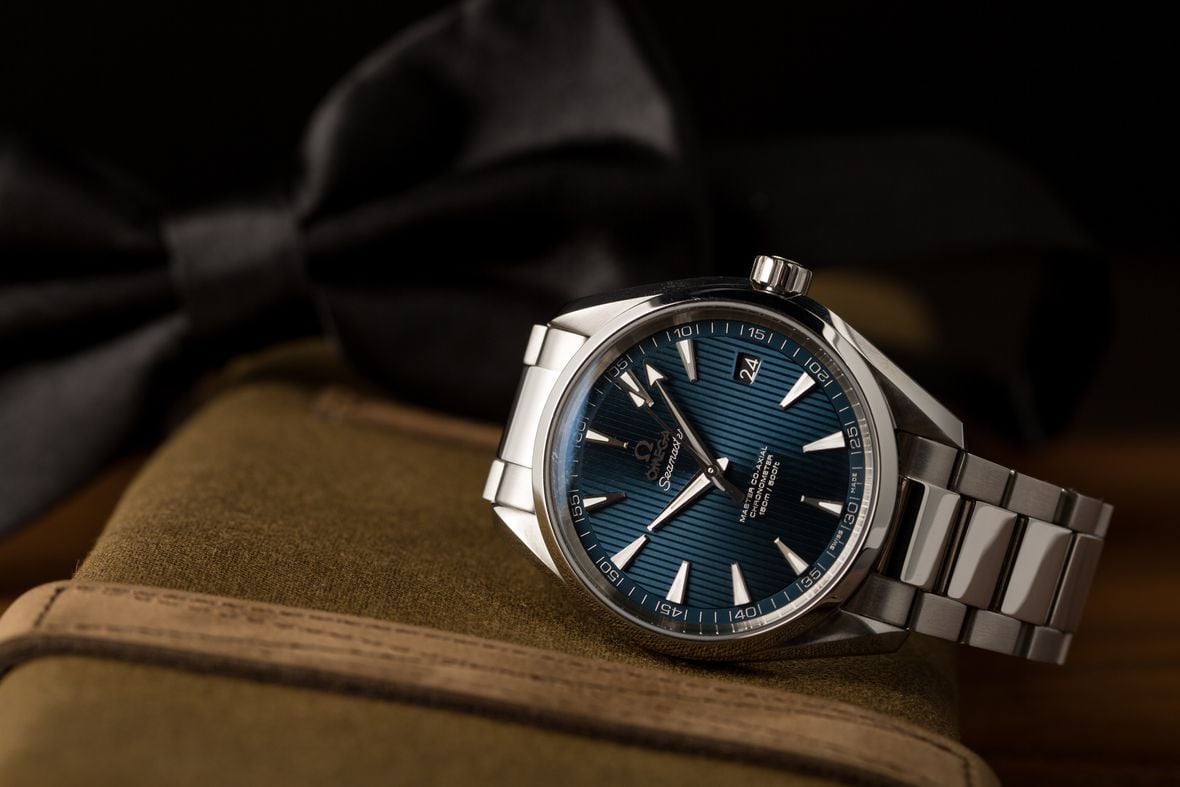 James Bond Omega Aqua Terra Blue Dial