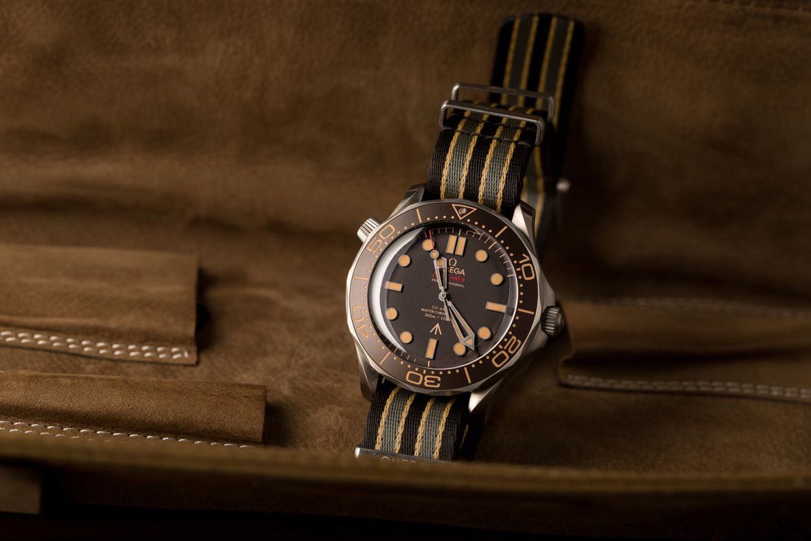 James Bond Omega Seamaster Diver 300M No Time to Die Nato Strap