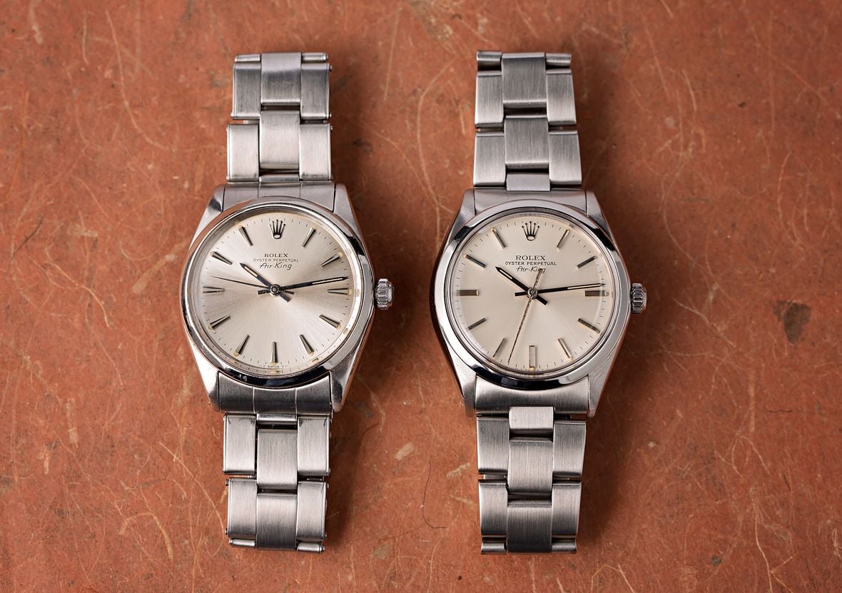 Vintage Rolex 5500 Stainless Steel Air-King Watches