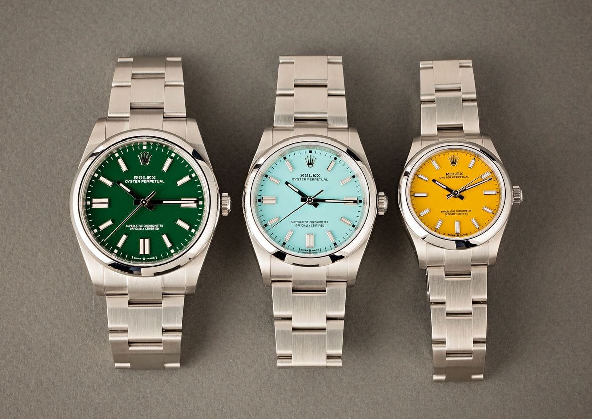 New Rolex Oyster Perpetual Dial Colors and Sizes