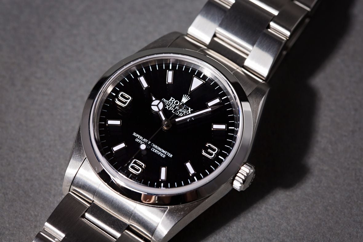 Rolex Explorer 14270 36mm Black Dial Sports Watch 