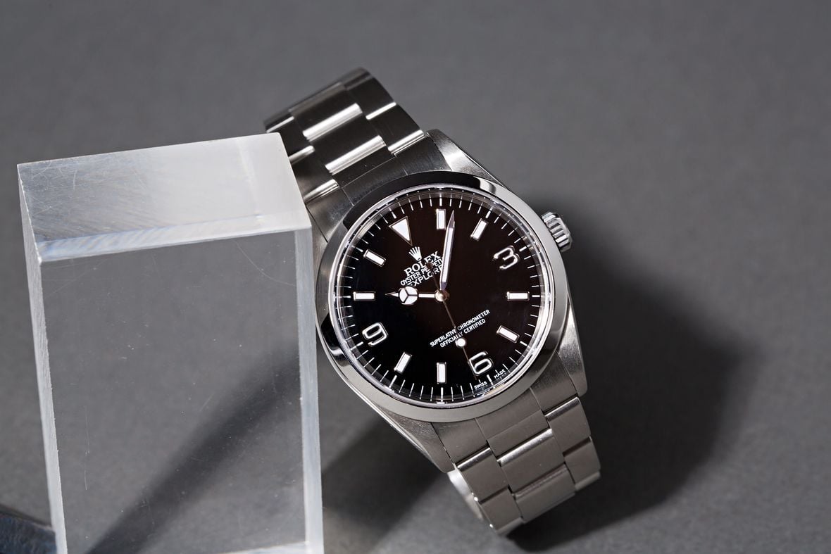 Rolex Explorer 14270 Stainless Steel Black Dial