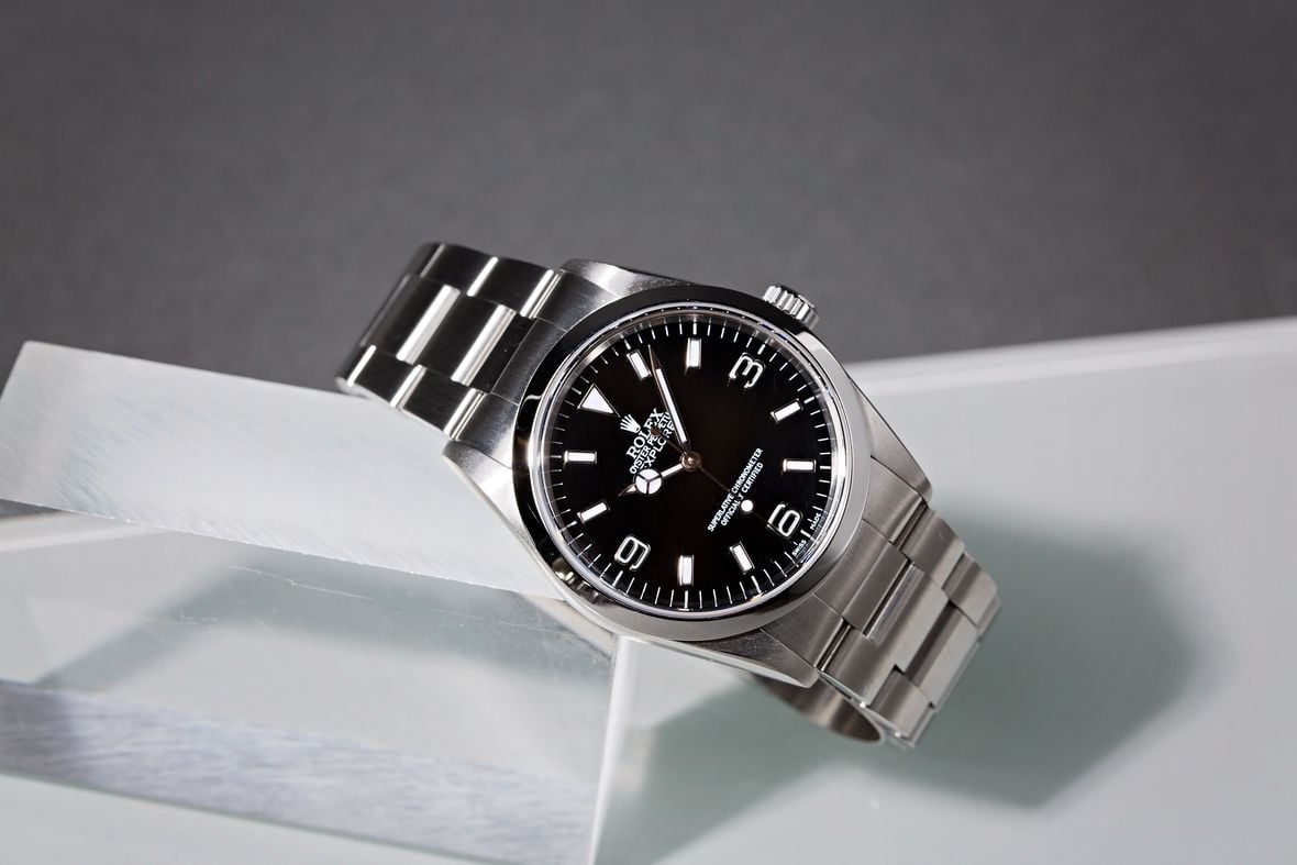 Rolex Explorer 14270 Stainless Steel 36mm Sapphire Crystal