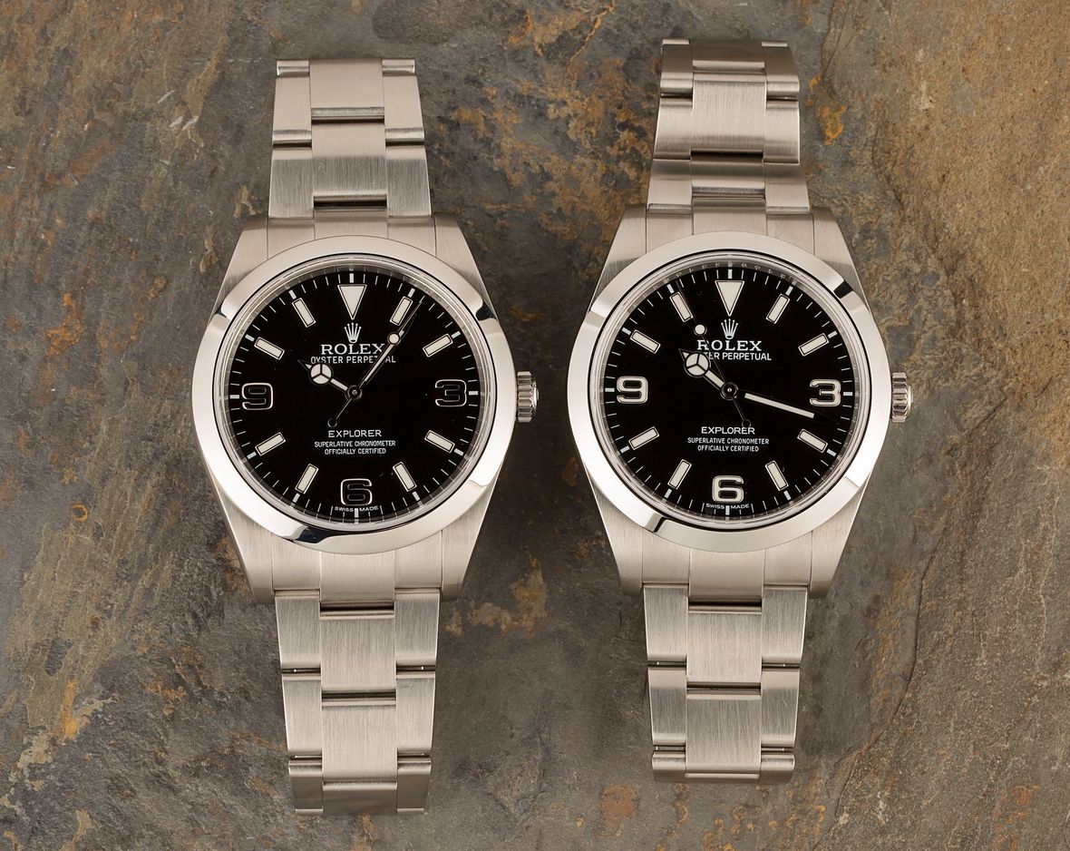 Rolex Explorer 214270 Dial Comparison MK1 vs MK2