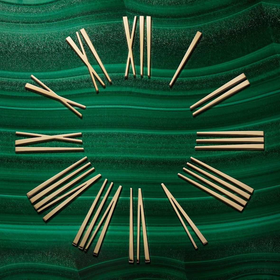 Omega De Ville Tresor Moonshine Gold Domed Malachite Dial Roman Markers