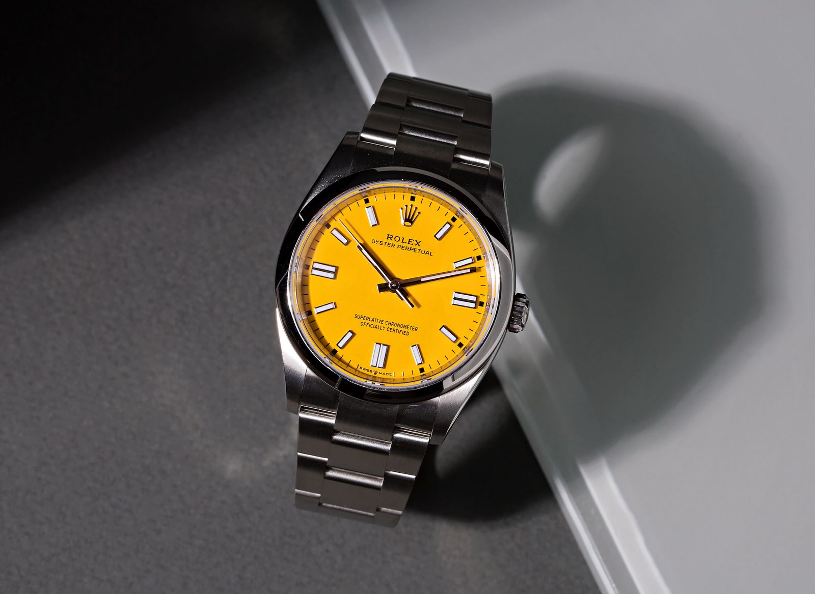 Rolex Oyster Perpetual 36 reference 126000 Yellow Dial