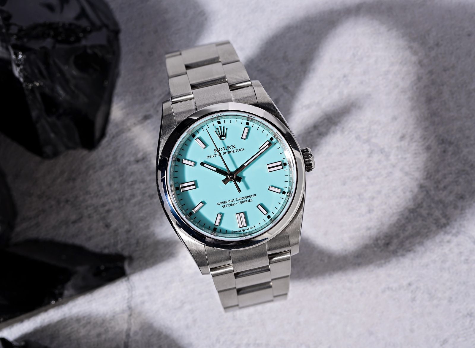Rolex Oyster Perpetual tiffany blue 36mm turquoise dial