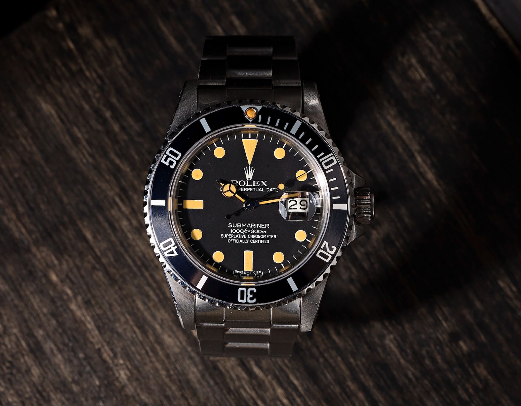 Rolex Submariner ref. 16800 Matte Dial Orange Lume Stainless Steel