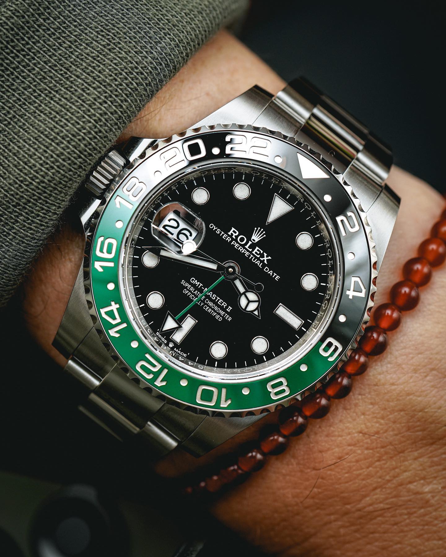 Rolex GMT-Master II 126720VTNR Left Hand Green