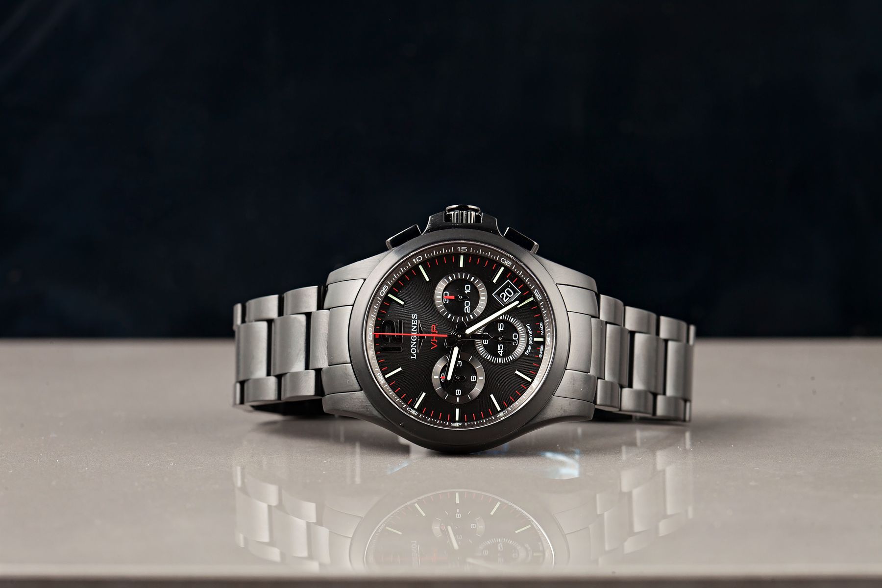 Longines Conquest V.H.P. Chronograph Longines Watches Guide Conquest V.H.P. Black Chronograph