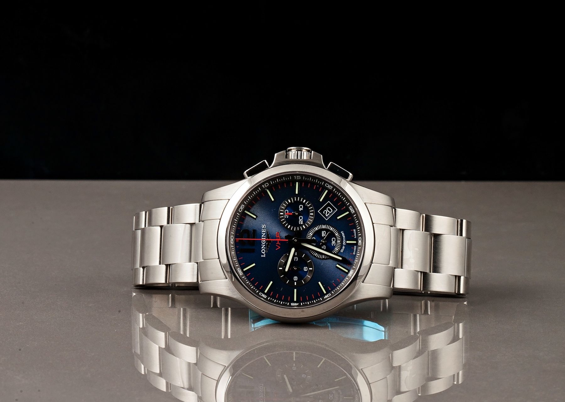 Longines V.H.P. Conquest Chronograph Blue Dial