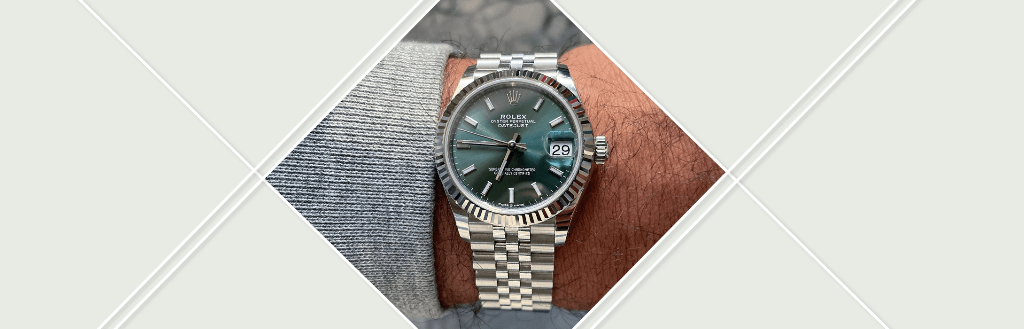 datejust 41 green