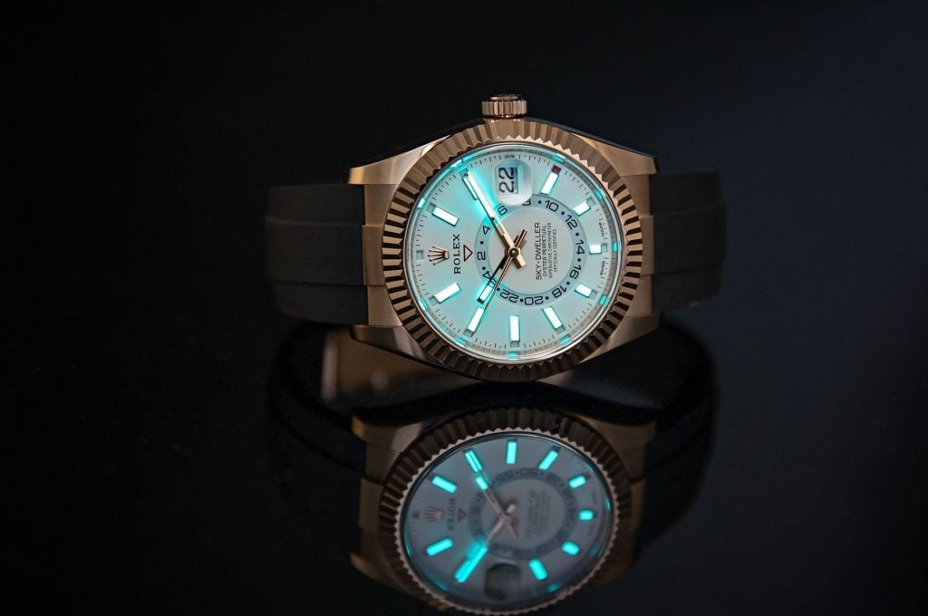 Rolex Sky-Dweller Chromalight Luminous Material