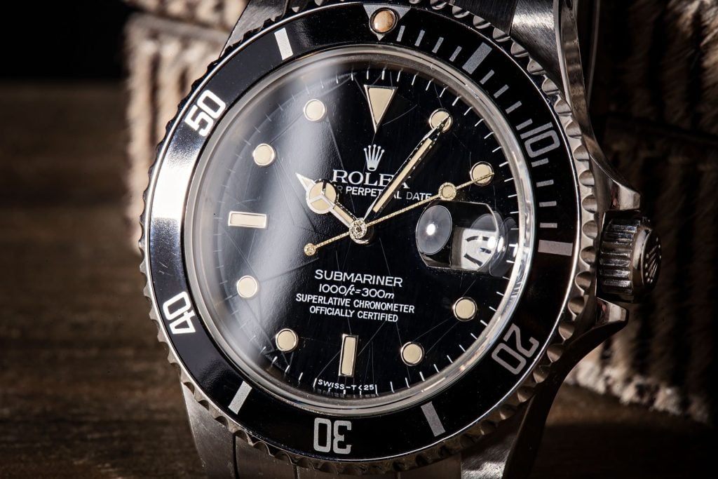 Rolex Submariner 16800 Spider Dial Desirable Imperfections