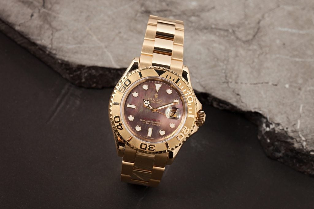 Gold Rolex Yacht-Master Mother of Pearl Dial