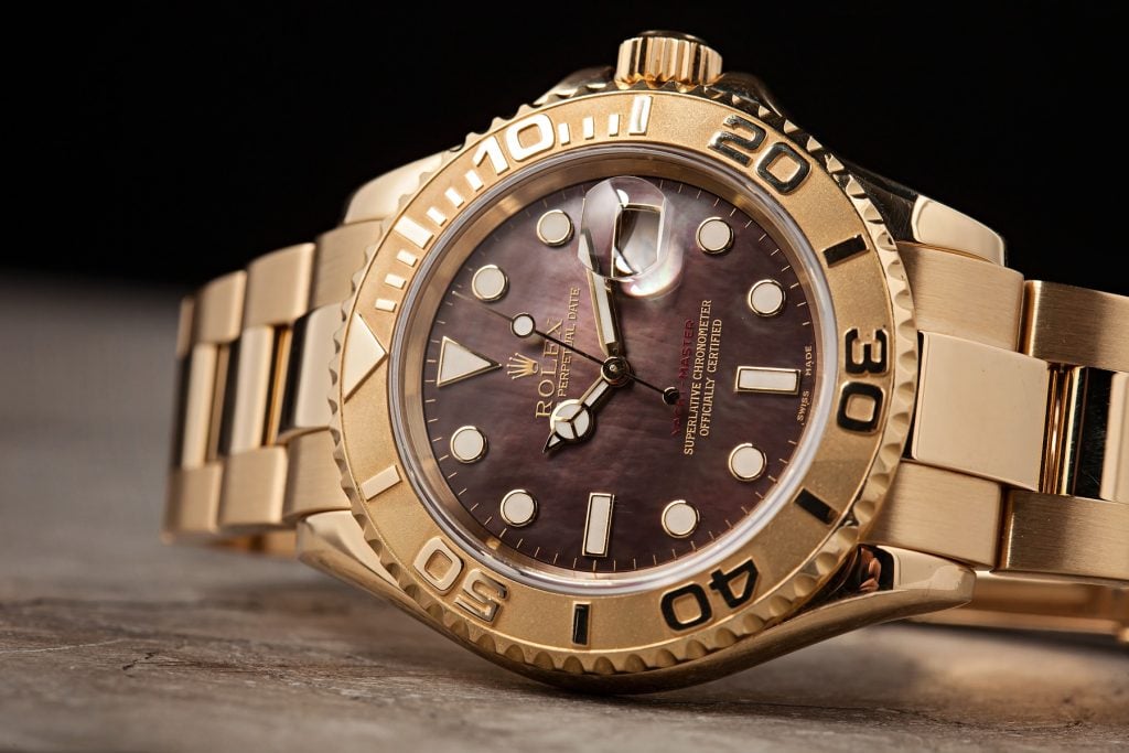 Gold Rolex Yacht-Master Watch