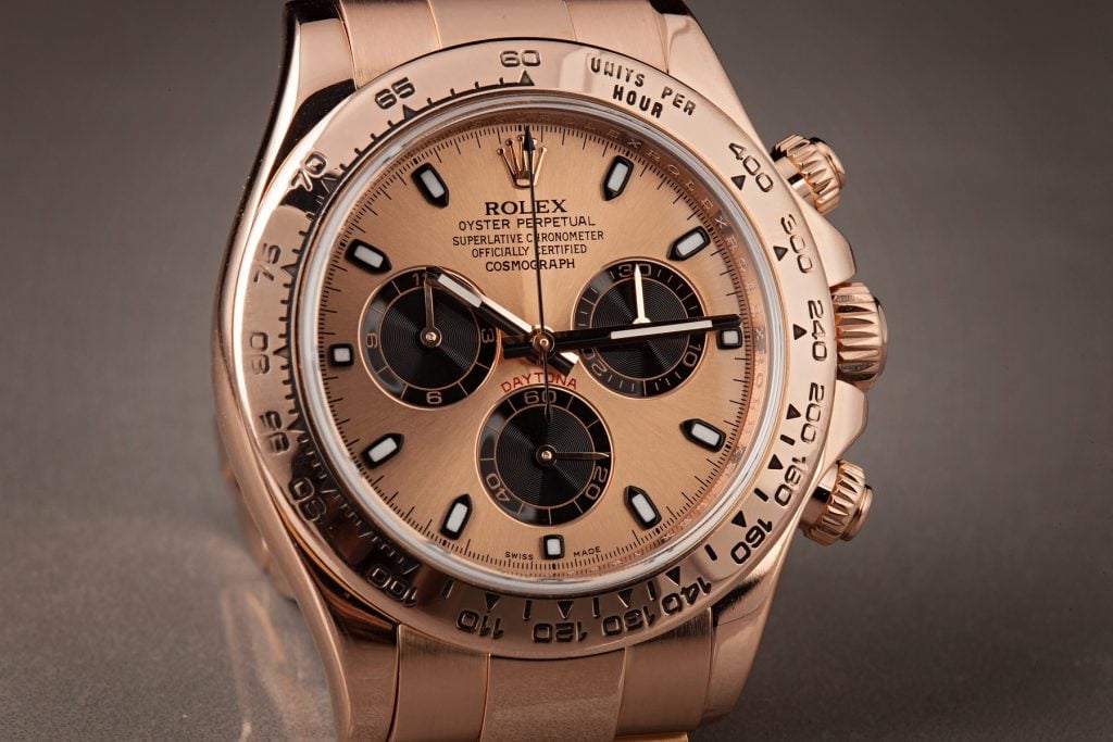 Rose Gold Rolex Daytona Watch Everose 