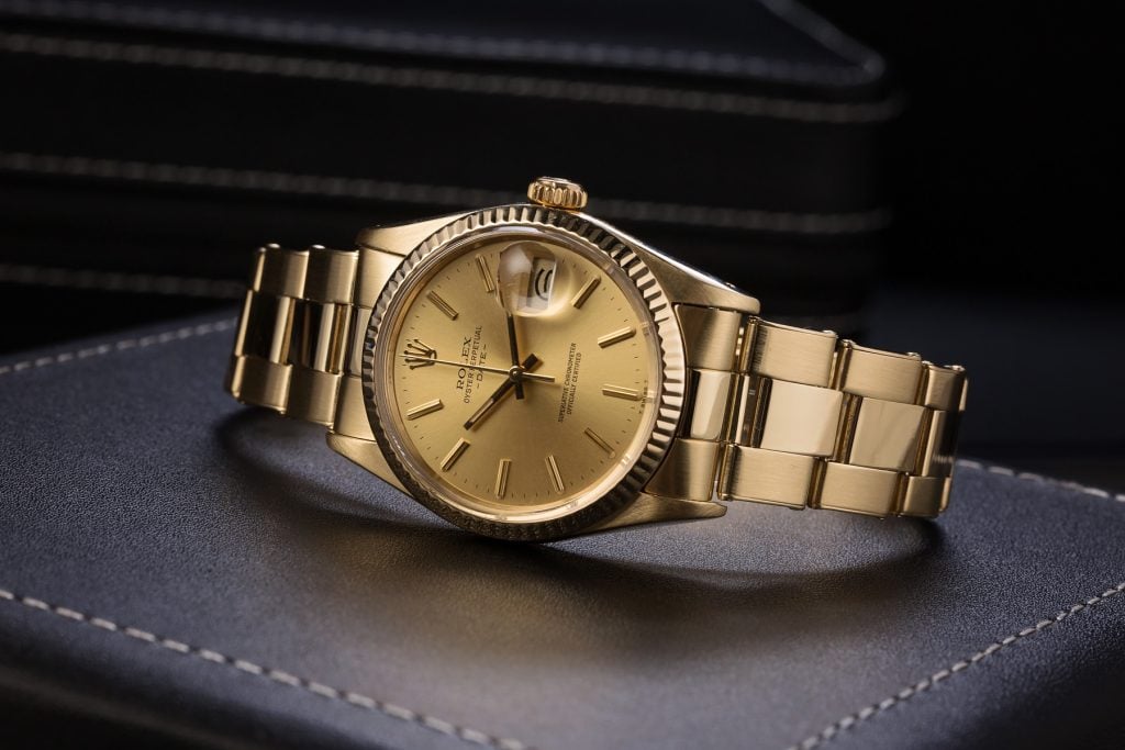 Gold Rolex Date Vintage