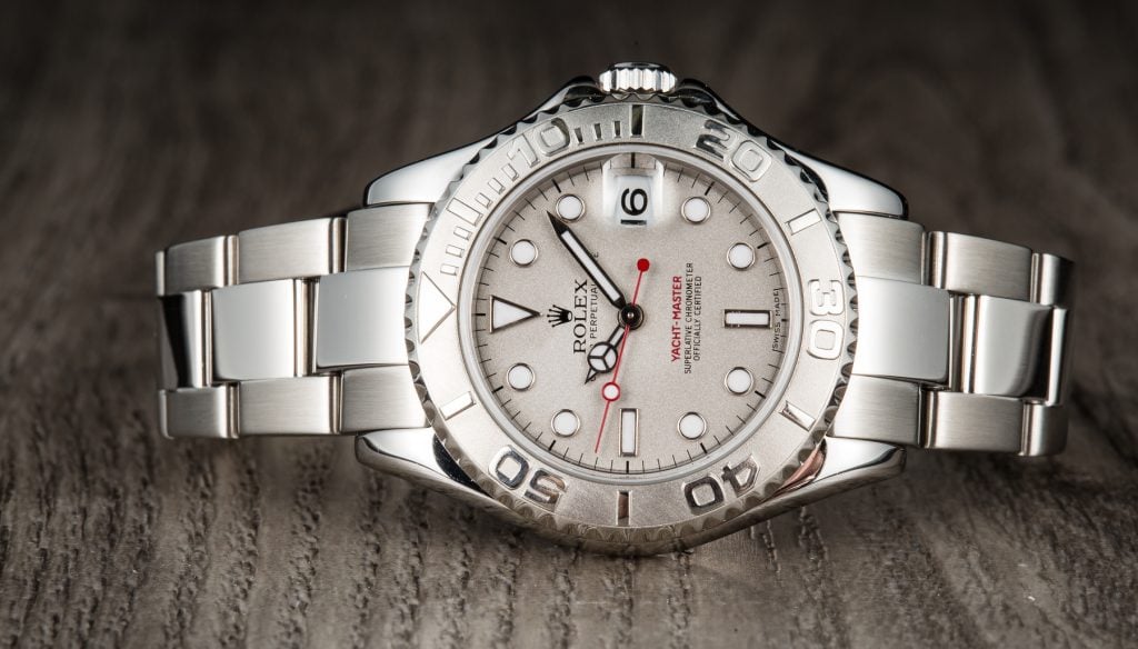 Ladies Rolex Yacht-Master Midsize Rolesium Stainless Steel and Platinum